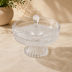 Crystal Dry Fruit Serving Dish with Stand – Small & Large