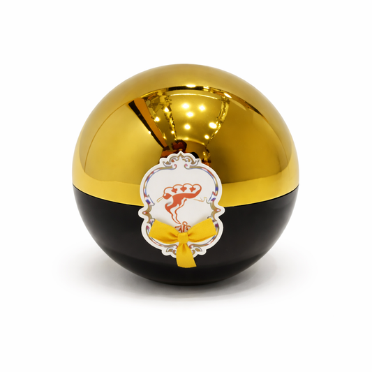 Luxury Gold & Black Decorative Sphere Accent – Elegant Home Décor Piece