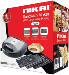 NIKAI SANDWITCH MAKER NGT727D - Habitt