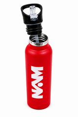 Sport Straw Vacuum Insulated Bottle – Red  Stainless Steel Water Bottle - Habitt