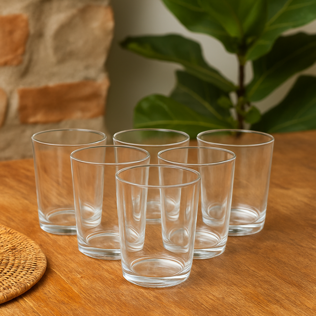 Stylish Tumbler Glass – 290ml (Set of 6)