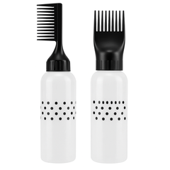 Hair Oil Applicator Comb Bottle – Refillable Scalp Massage &amp; Oil Brush Bottle