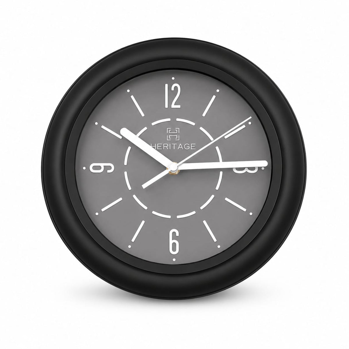 Heritage Wall Clock CLK-035A – 15" Black & Grey