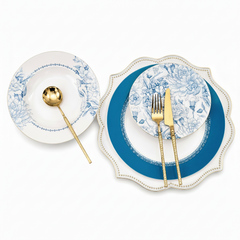 Premium 18-Piece Plate Set | Elegant Dining & Serving Collection