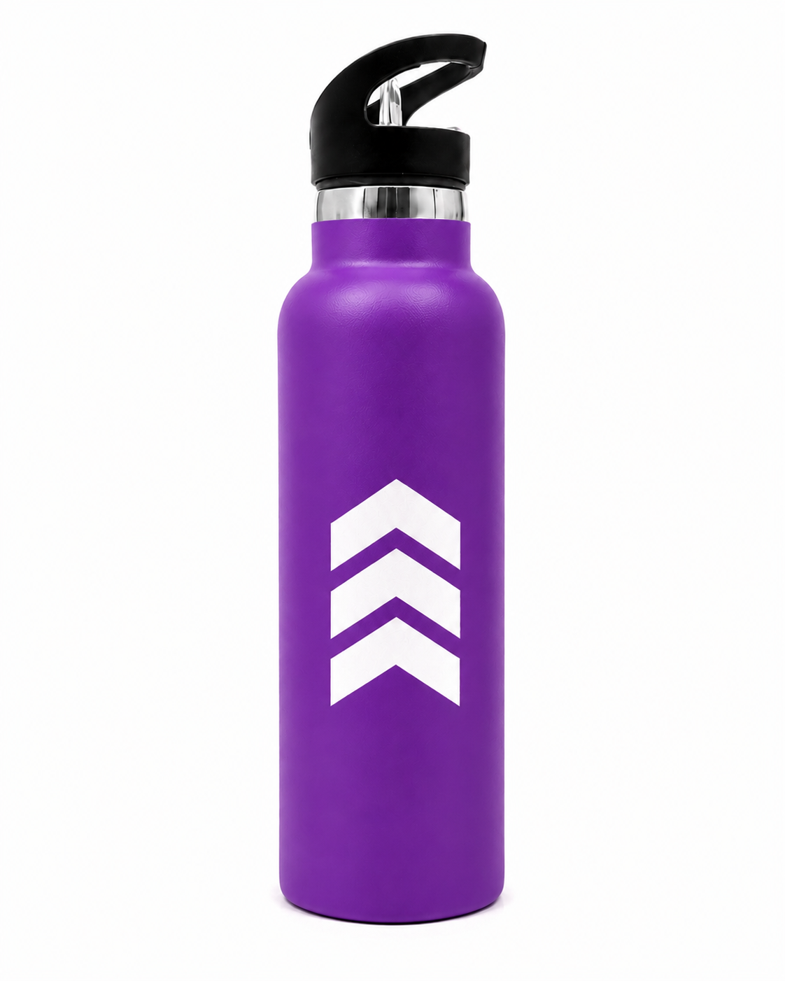 Sport Straw Vacuum Insulated Bottle – Purple Stainless Steel Water Bottle - Habitt