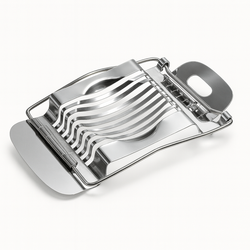 Stainless Steel Egg Slicer – Heavy-Duty Iron Egg Cutter for Perfect Slices - Habitt