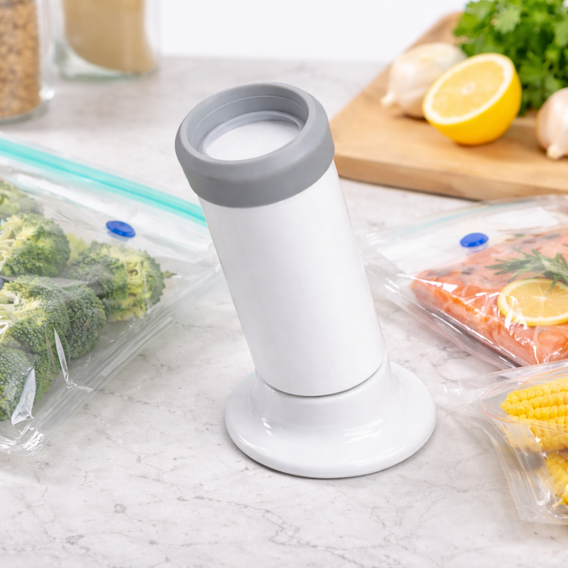 Manual Vacuum Sealer Pump – Food Saver Air Pump for Vacuum Storage Bags & Fresh Food Preservation - Habitt