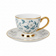 12 PCS Contemporary Cup & Saucer Set – Elegant Tea & Coffee Collection