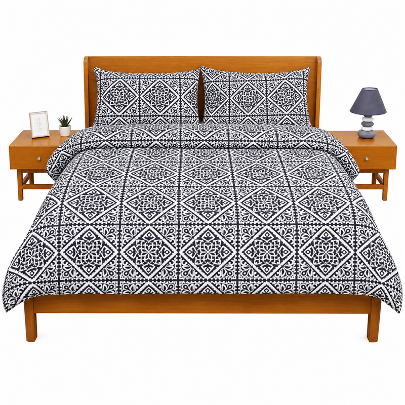 Double Comforter Geometric Diamond
