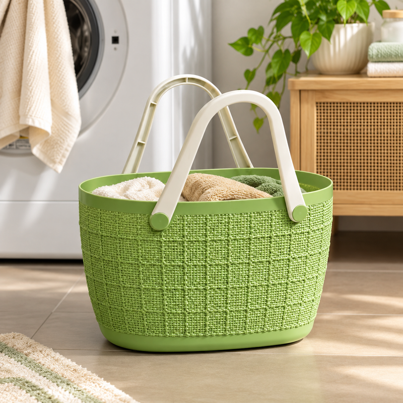 Assorted Imitation Rattan Basket with Handle – Small, Medium, Large & X-Large | Multipurpose Storage Basket