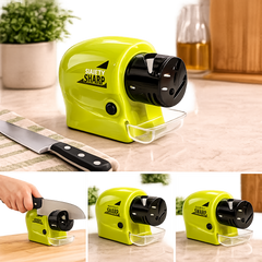 Stage Kitchen Knife Sharpener – Green Manual Knife Sharpening Tool