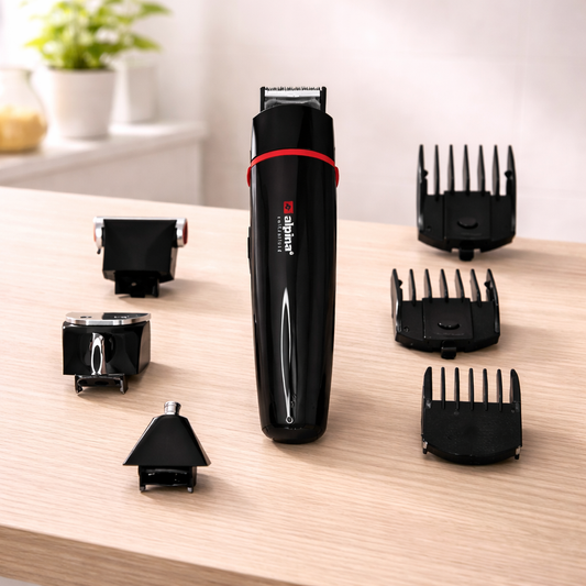 Alpina 7-In-1 Grooming Kit – Rechargeable Trimmer Set, 1 Hour Working Time, 500mAh Battery (SF-5049) - Habitt