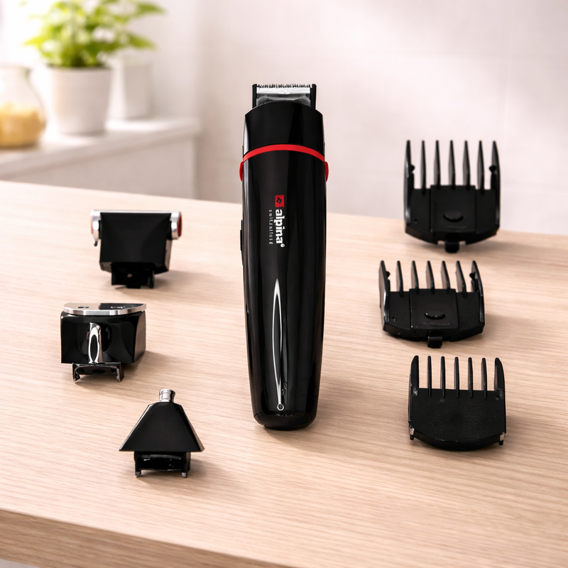 Alpina 7-In-1 Grooming Kit – Rechargeable Trimmer Set, 1 Hour Working Time, 500mAh Battery (SF-5049) - Habitt