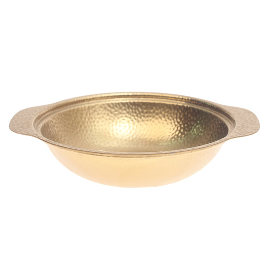 Gold Snowflake Bowl – Textured Metal Finish (20cm & 24cm)