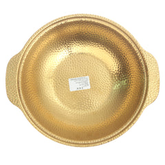 Gold Snowflake Bowl – Textured Metal Finish (20cm & 24cm)
