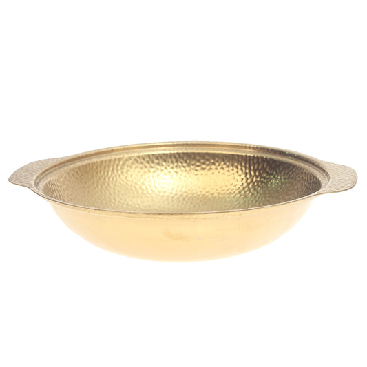 Gold Snowflake Bowl – Textured Metal Finish (20cm & 24cm)