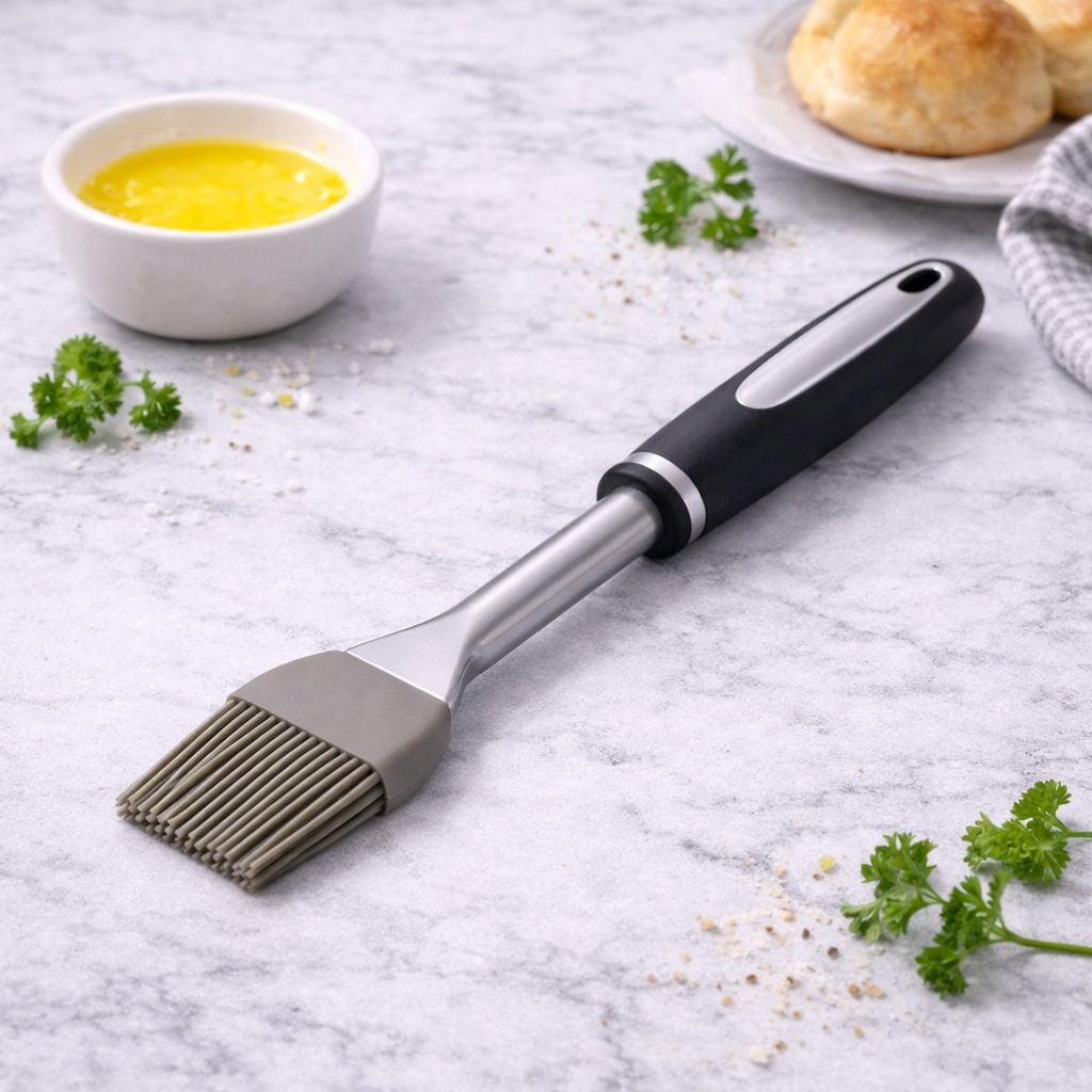 Silicone Broom Brush – Heat Resistant Cooking & Baking Brush