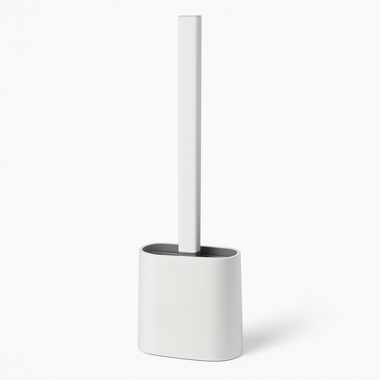 Modern Toilet Brush with Holder – Slim Hygienic Bathroom Cleaning Brush