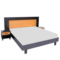 Ozmane Set  (bed with sides, dresser, mirror and 3 door wardrobe)