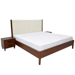 Marlin King Size Bed with 2 Side Table