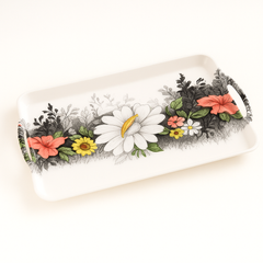 Crystal Smart Tray – Floral Design