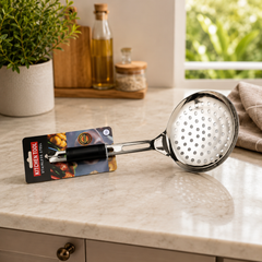 Stainless Steel Skimmer Spoon – Heavy-Duty Kitchen Strainer (1 Pc)