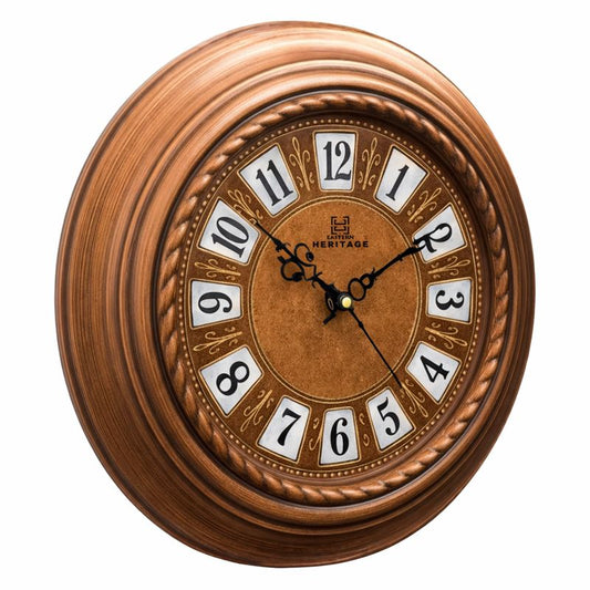 Heritage Wall Clock Ocean 2 – 18 Inch Antique Plastic Copper Decorative Wall Clock - Habitt