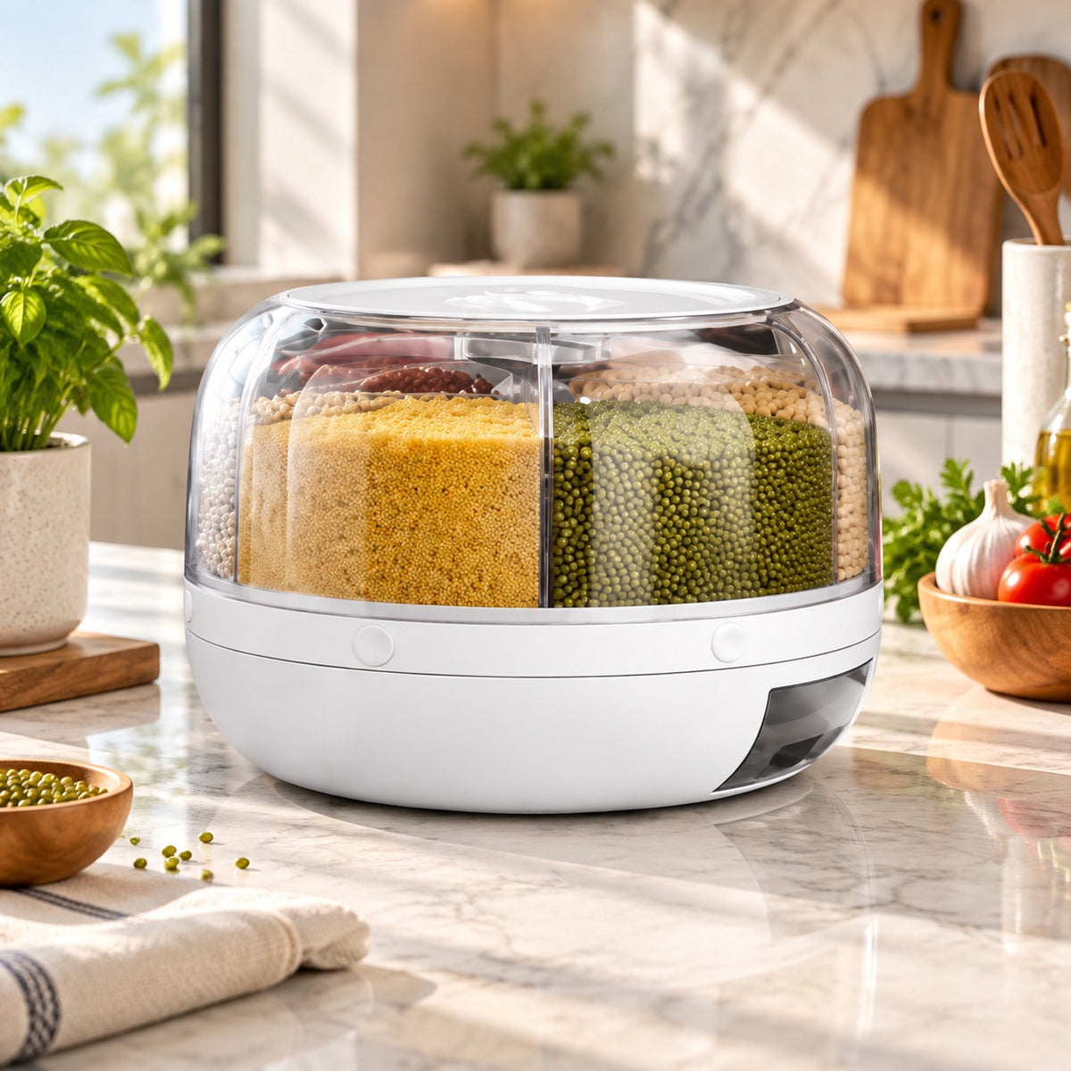 360 Rotating Cereal Dispenser Small | Kitchen Food Storage Container