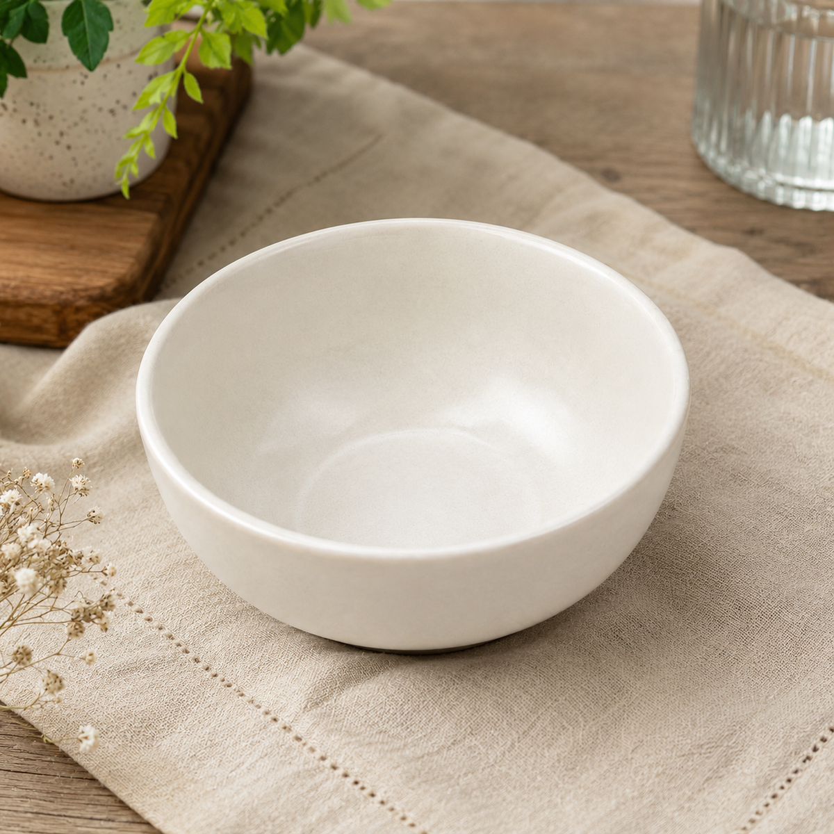 4.75-Inch Bowl – Minimal Off-White Serving Bowl
