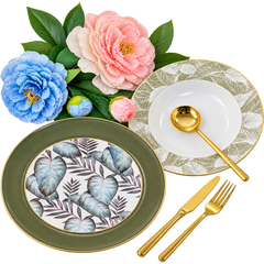18 PCS Complete Plate Set – Luxury Dining Tableware Collection