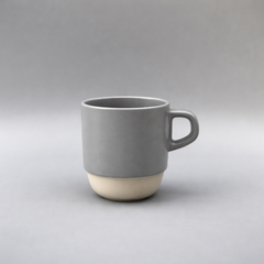 Minimalist Grey Ceramic Mug 300 ml – Modern Matte Coffee & Tea Cup - Habitt