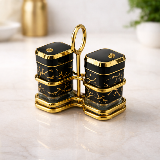 Salt and Pepper Set 2PCS – Elegant Seasoning Containers - Habitt