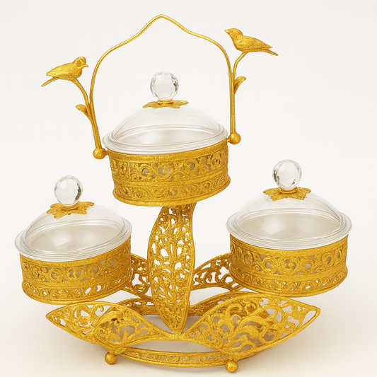 Dry Fruit Serving Set – Premium Decorative Bowl Set