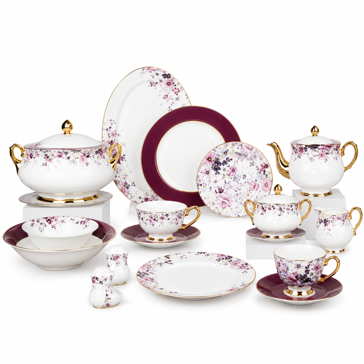 Elegant Dinner Set – 65 & 89 Pieces | Complete Dinnerware Set for Home & Entertaining