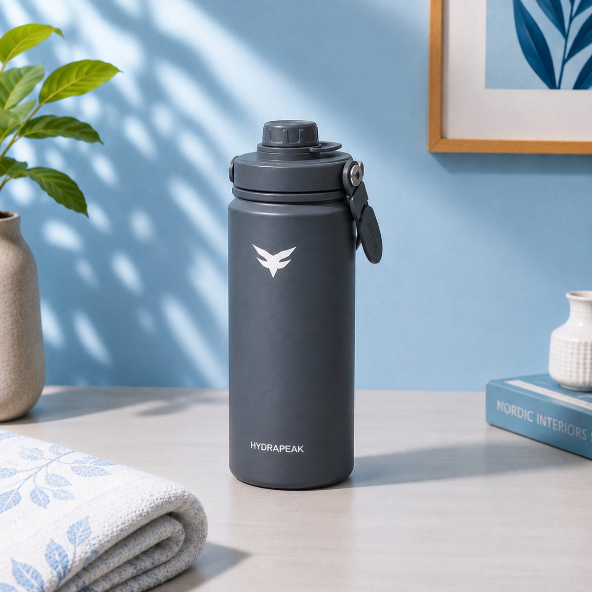 Assorted Premium Insulated Sports Water Bottle with Handle | Leak-Resistant Drink Bottle