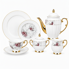 Premium 24-Piece Tea Set | Stylish Tea Serving & Entertaining Collection
