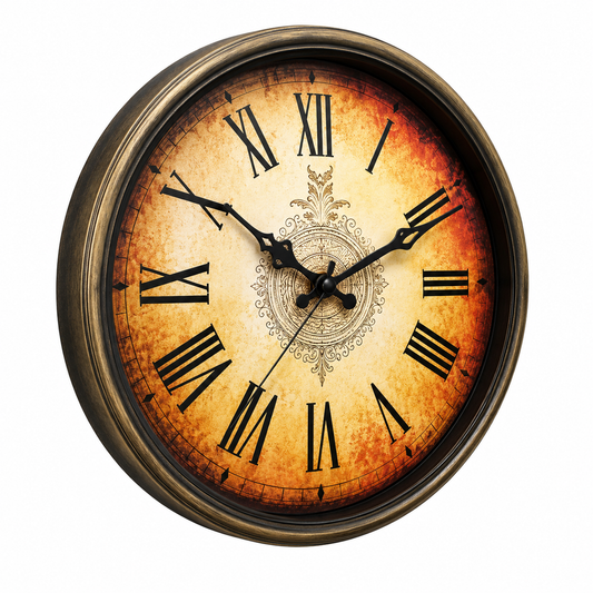 Heritage Oxford Wall Clock – 14 Inch Plastic Frame