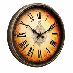 Heritage Oxford Wall Clock – 14 Inch Plastic Frame