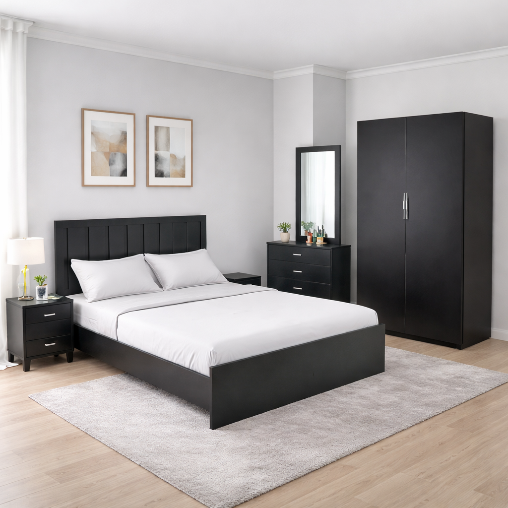 Blair Bundle - Bed Dresser & 2 Door wardrobe - Habitt