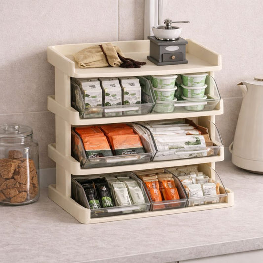 Desktop Storage Rack – Multi-Tier Organizer for Office Home Essentials