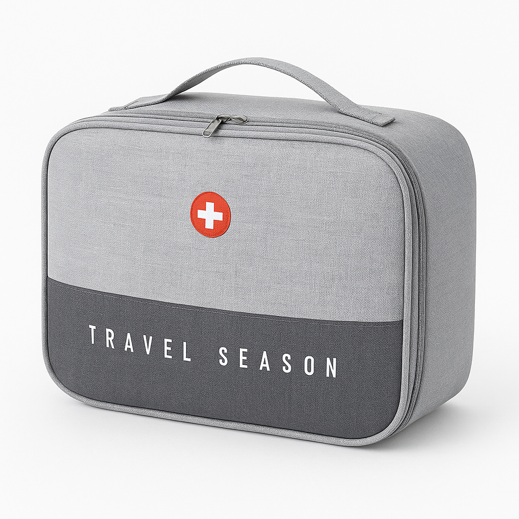 1Pc Travel Medicine Storage Bag (Assorted) – Portable First Aid Organizer