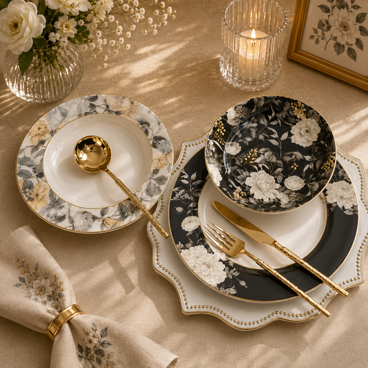 Signature 18-Piece Plate Set | Complete Dining Tableware Set