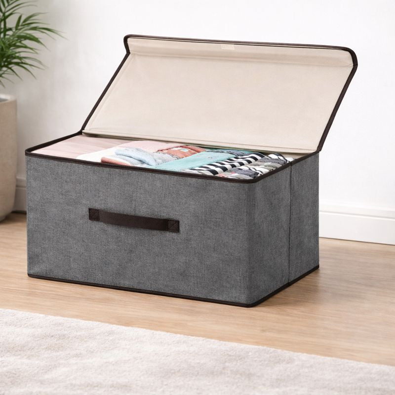 Multifunctional Cloth Storage Box – Small Fabric Organizer with Lid