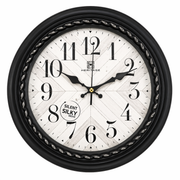 Titanic Wall Clock – Black & Silver Vintage Design with Plastic Frame, Silent Quartz Movement - Habitt