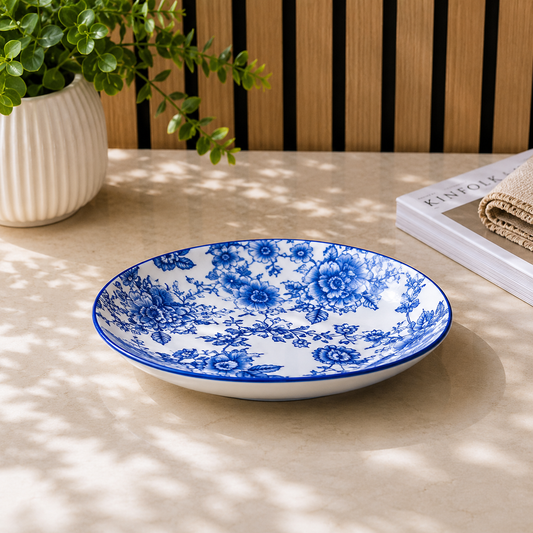 Blue Print Quarter Plate