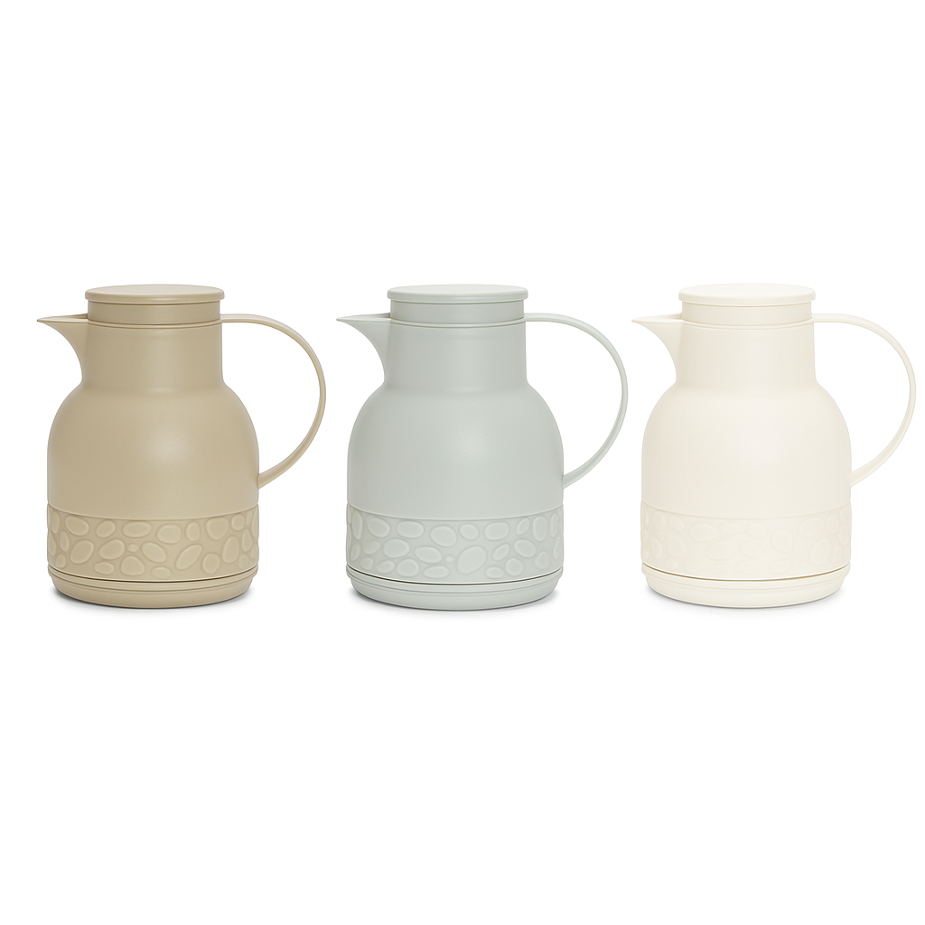 1Pc Assorted Minimalist Insulated Thermos Jug – 1L | Modern Coffee & Tea Carafe