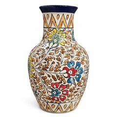 Handcrafted Ceramic Floral Vase – 11 Inch Height