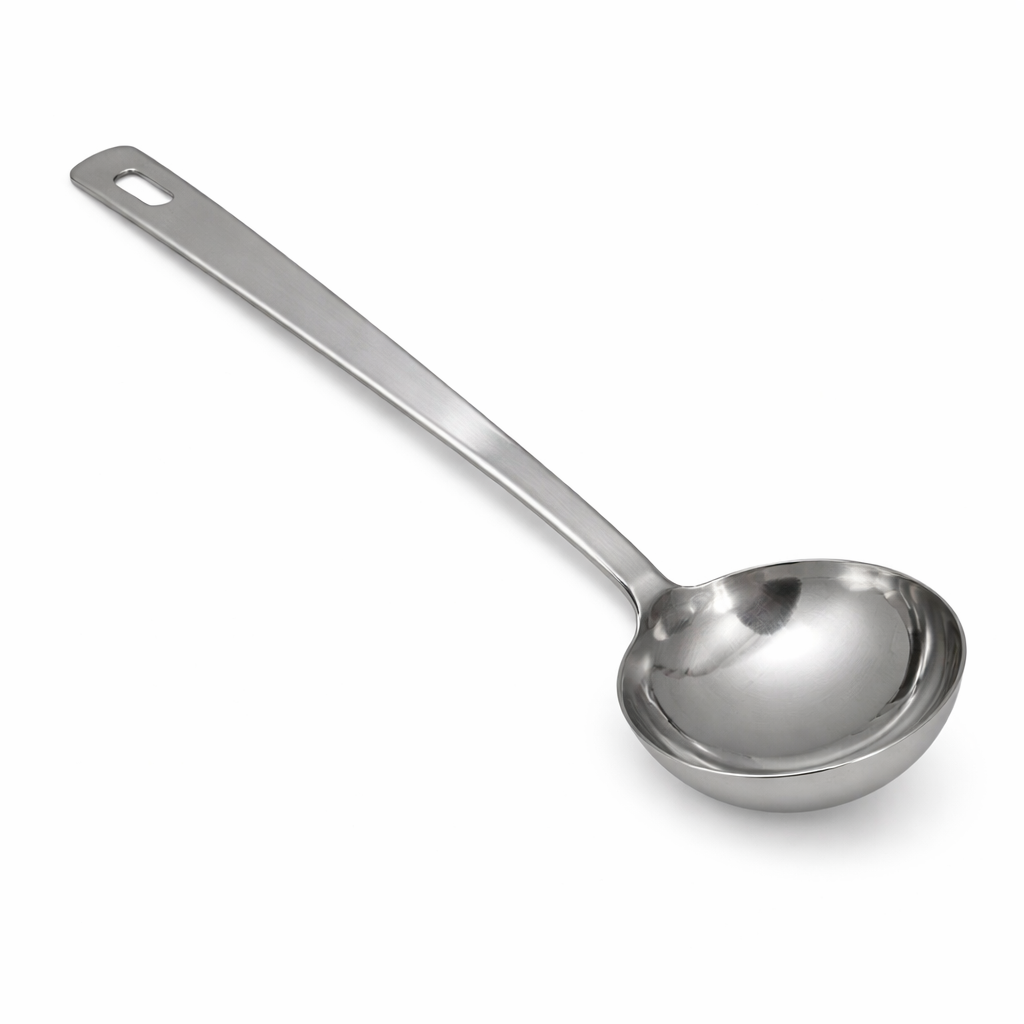 Stainless Steel Serving Soup Spoon – Deep Bowl Long Handle Kitchen Ladle - Habitt