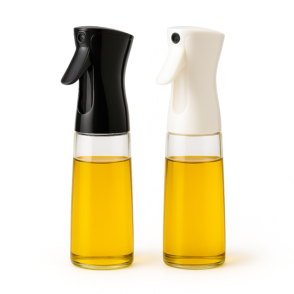 1Pc Oil Spray Bottle – 245ml (Black & White)