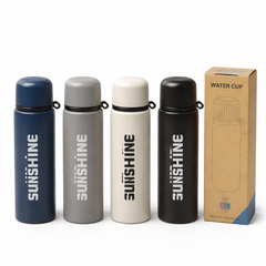Stainless Steel Vacuum Sunshine Bottle 550ML – Insulated Thermal Water Bottle - Habitt